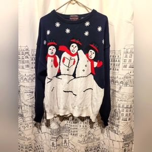 EUC Roundtree & York XXL Snowman Sweater